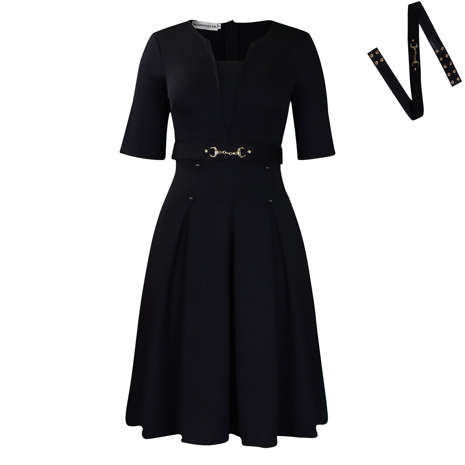 Women's Short-Sleeve Fashionable Elegant Dress