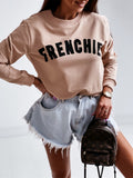 Round Neck Capless Urban Casual Pullover Sweater