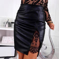 European And American-style Tight, Sexy New High-waisted Wrap Skirt With A Slit