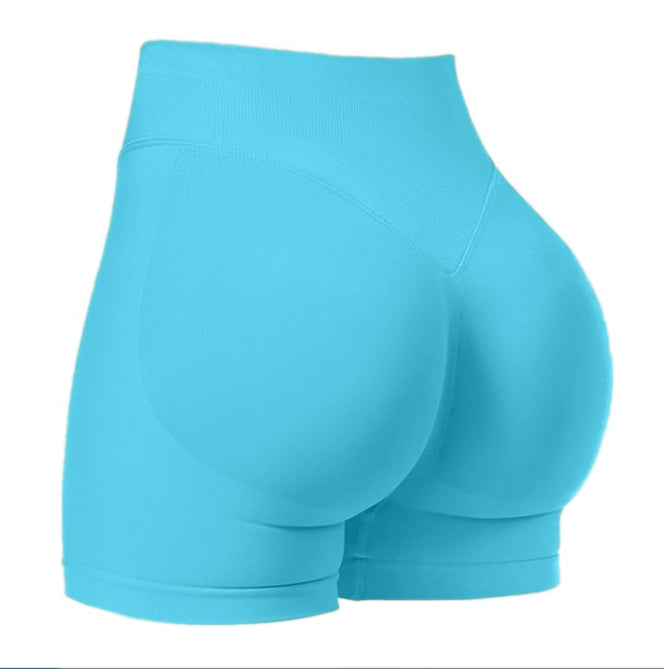 High Waist Yoga Shorts Tight Hip Raise Seamless Quick-drying Pants For Sports Fitness
