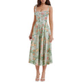 High-end Halter-style Spicy Girl Backless Dress With Floral Print