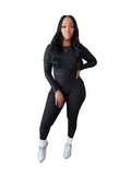 Slim-Fit Fashionable Commuter High-Stretch Two-Piece Sport Set