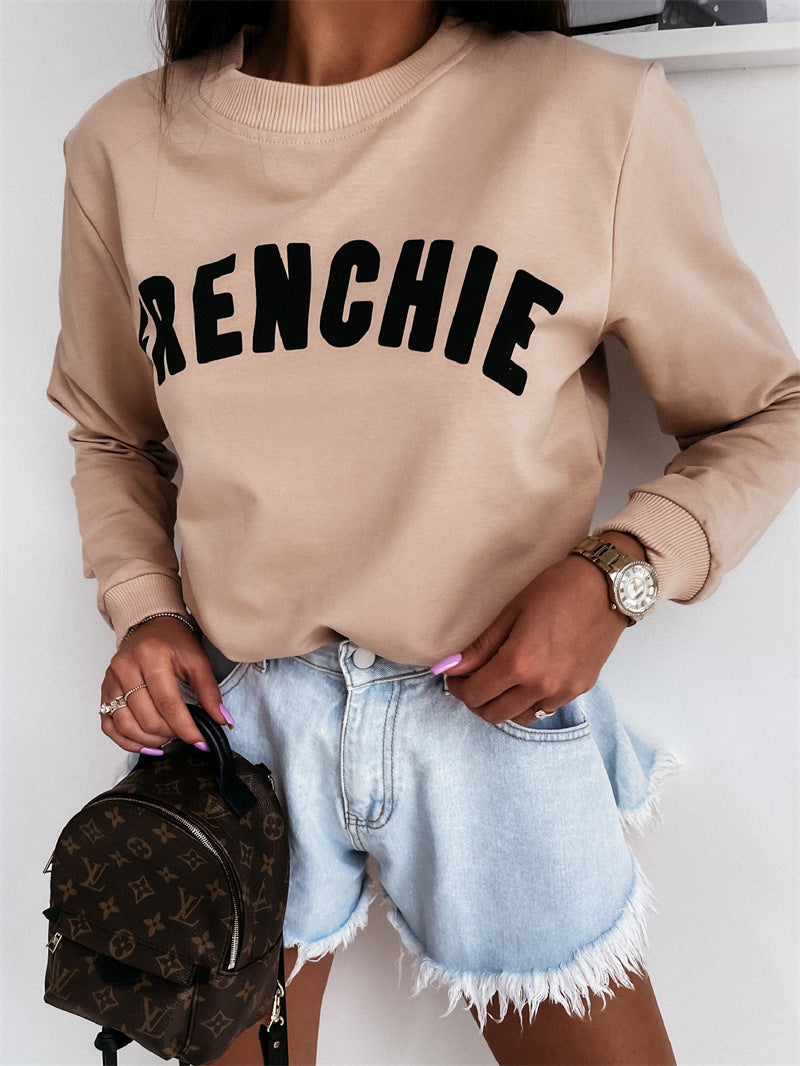 Round Neck Capless Urban Casual Pullover Sweater