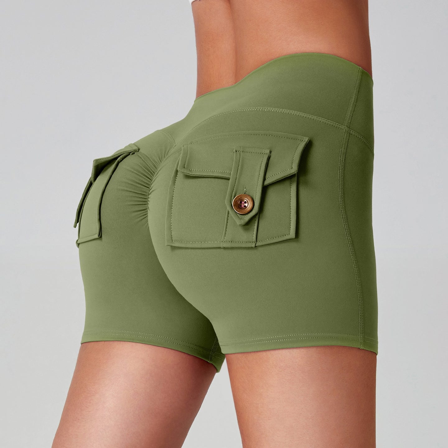 women quick dry running leggings green