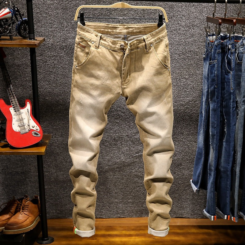 New Stretch Mid-rise Jeans For Men